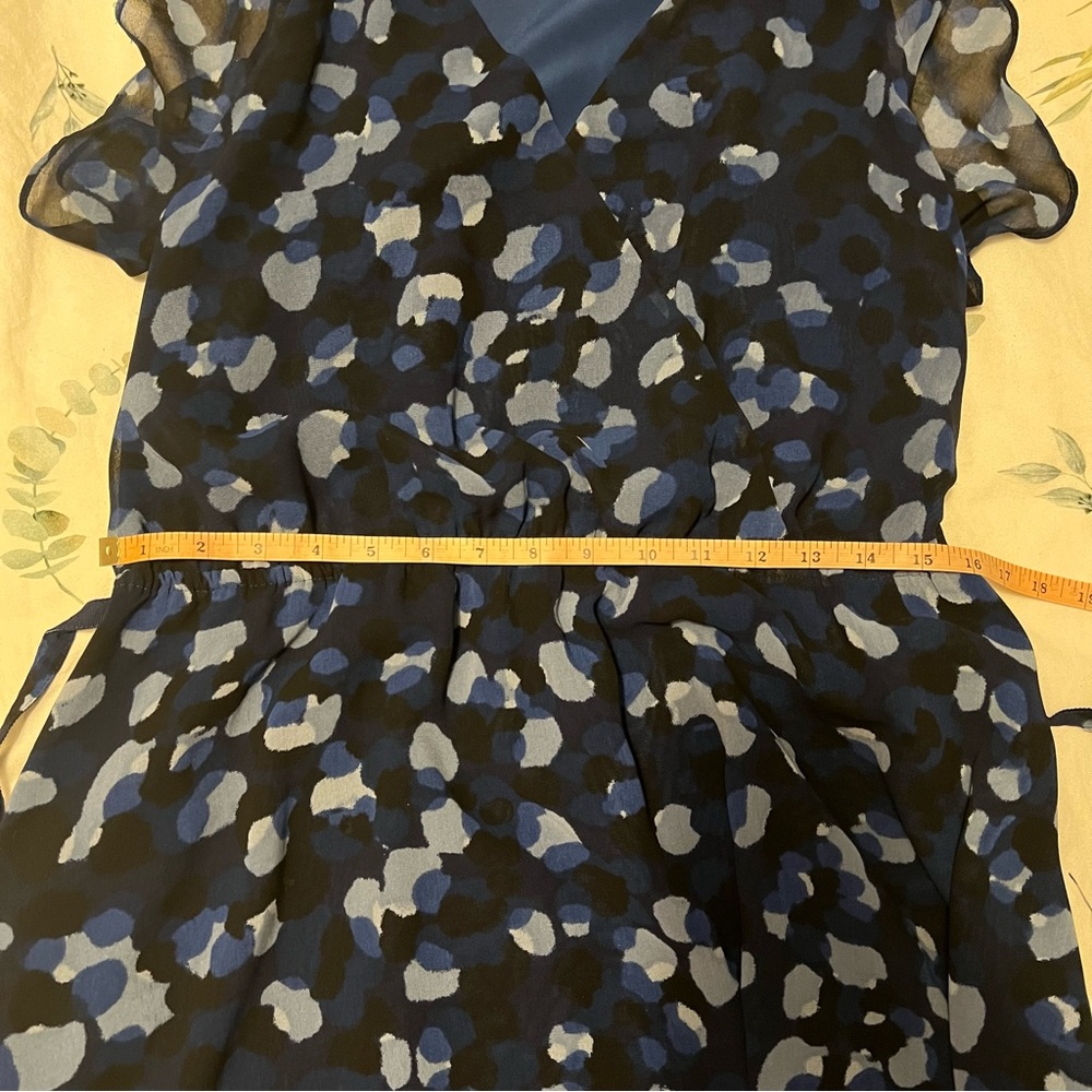 Armani Exchange Blue Spotted Dress - Picture 5 of 12